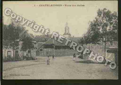 Ville de CHATELAUDREN Carte postale ancienne